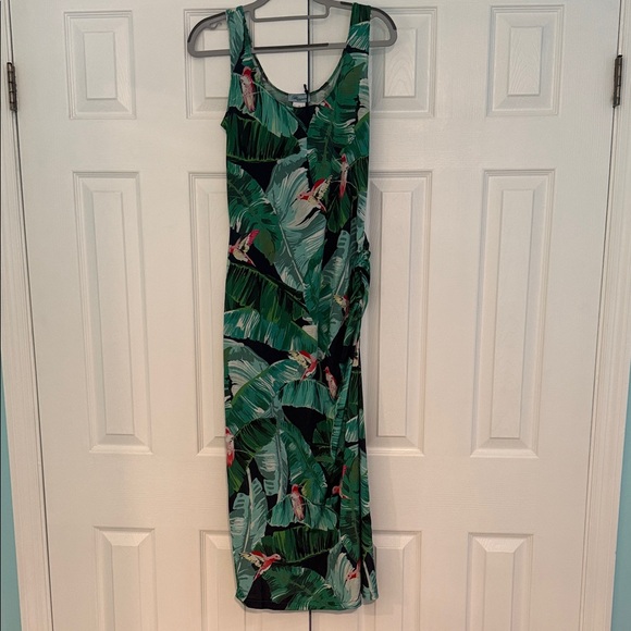 NWT Blumarine Jungle Print one side Midi Beach coverup Dress orig $250 - Picture 1 of 5